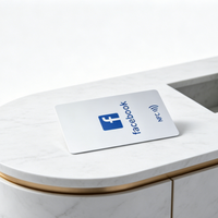 Cartes d'accès intelligentes NFC personnalisées en gros, étanches, conformes à la norme ISO, en PVC avec puce RFID sécurisée pour l'accès aux chambres d'hôtel et aux bureaux