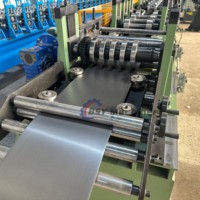 Máquina Perfiladora de Correas Metálicas Tipo C Personalizada de Fábrica con Máquina de Corte por Cizalla Volante