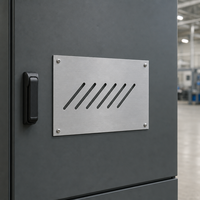 Panneau en aluminium CNC sur mesure, thermolaqué, certifié ISO-9001, OEM/ODM pour boîtiers électroniques, grilles de rack, garnitures automobiles