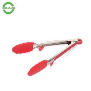 Pinces de cuisson en silicone et nylon robustes et écologiques Chef de barbecue flexible servant un ustensile de grillage pour la cuisine à domicile - Product Image 2