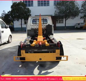 รถขนขยะแบบหมุนได้2ตันตะขอไฮดรอลิกสำหรับยกภาชนะขนาดเล็ก - Product Image 4