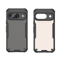 Casing Bumper tahan guncangan untuk Google Pixel 9 Pixel9 Pro XL, casing penutup belakang keras buram anti selip terasa kulit Untuk Pixel 10 Pro XL