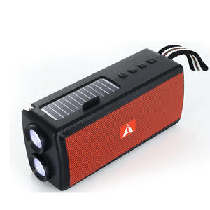 Custom Solar Powered Dual <b>Flashlight</b> Outdoor FM Radio Heavy Bass Portable Multifunction Audio Loud Speaker - Product Image 3
