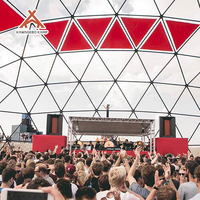 Dôme géodésique de 40 m pour exposition, tente igloo, glamping de luxe, tente de salon professionnel pour événements, mariages et fêtes - Kawagebo Kamp (KK)