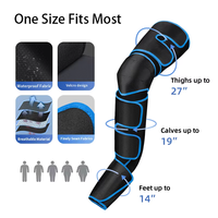 Top vente chaleur électrique professionnelle pétrissage compression d'air masseur de jambes vibrer jambe complète outil de massage musculaire pour le soulagement de la douleur