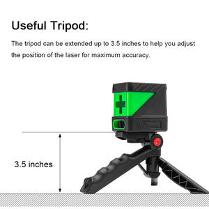 Nivel Láser Verde Mini Multifunción Industrial <span class=keywords><strong>para</strong></span> Interiores, Herramienta de 2 Líneas, Alcance de 5-10 m, Pilas AA No Incluidas, <span class=keywords><strong>para</strong></span> Azulejos y <span class=keywords><strong>Techos</strong></span> - Product Image 5