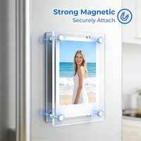 Cadre photo magnétique en acrylique transparent pour photos Polaroid, Fujifilm Instax