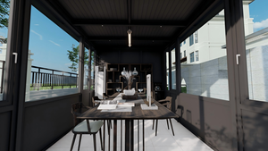 Véranda en <span class=keywords><strong>aluminium</strong></span> et verre, jardin d'hiver, terrasse, auvent, auvent <span class=keywords><strong>de</strong></span> cour, véranda <span class=keywords><strong>de</strong></span> villa toutes saisons pour <span class=keywords><strong>bain</strong></span> <span class=keywords><strong>de</strong></span> <span class=keywords><strong>soleil</strong></span> extérieur, facile à installer - Product Image 2