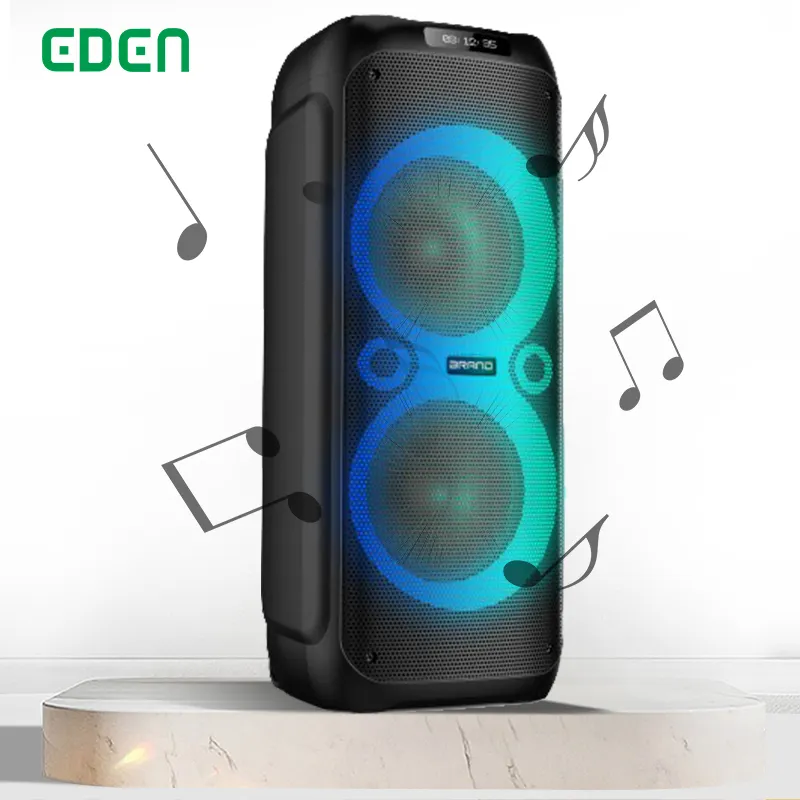 Dual 12inch Portable Wireless Speaker Professional PA Audio Loudspeakers Audio System Sound PartyBluetooth Speakers