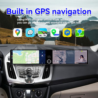 ZWNAV Double écran 12,3 pouces Carplay 2 Din pour Ford Transit 2015-2018 Lecteur multimédia Android Radio GPS Autoradio