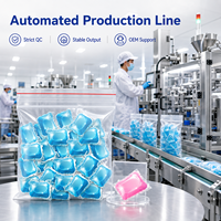 Capsules de lessive en gros sous marque privée 8g à compartiment unique 100 pièces OEM/ODM Approvisionnement direct usine Matière active élevée