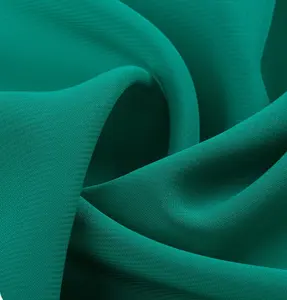 Kadınlar için yumuşak rahat kumaş düz renk gemi hazır elbise georgette şifon boyama elbise 100% polyester