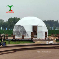 Tente dôme géodésique en PVC transparent de luxe 6m pour jardin hôtel Igloo Glamping House