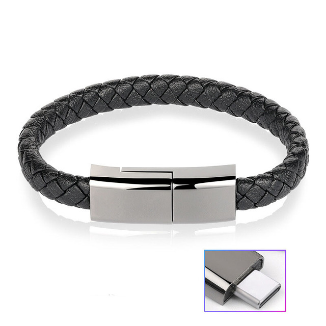 Bracelet Wristband Charger Charging Data Sync Cord Cable USB 2.0 for Phone Tablet