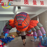 Costume de crabe ermite gonflable géant coloré pour la publicité d'Halloween