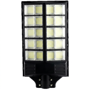 ไฟถนนโซลาร์เซลล์ LED โมโนคริสตัลไลน์ 300W ABS IP65 ติดผนัง 6000K แสงกลางวัน สำหรับภายนอกอาคาร มุมลำแสง 120 องศา พร้อมรีโมทคอนโทรล - Product Image 1