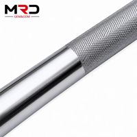 Barre de musculation chromée droite et barre de curl pour l'entraînement de force en salle de sport, centre de fitness, salle de sport à domicile et studio de fitness