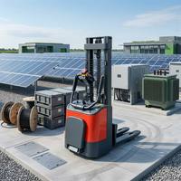 Gerbeur électrique WGZN Compact 1500 kg pour allées étroites avec mât de levage de 4,5 m pour système de rayonnage en hauteur