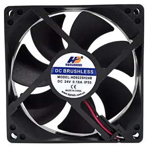 92mm ventilador de refrigeración a prueba de agua, silencioso gran volumen de aire ventilador de gabinete 9225 dc ventilador axial