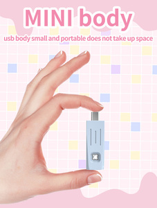 Mini lámpara de uñas LED <span class=keywords><strong>UV</strong></span> y secador de uñas portátil. Curado en gel rápido, compacto <span class=keywords><strong>para</strong></span> el hogar/salón DIY. Alimentado por teléfono móvil - Product Image 5