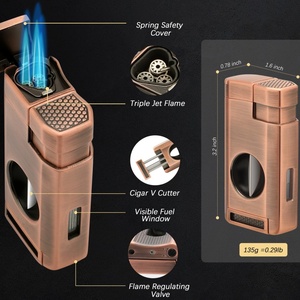 Estuche de Viaje para Cigarros de Lujo al por Mayor, de Cuero PU con Cremallera, Humidor Protector Personalizable, Funda/Bolsa - Product Image 2