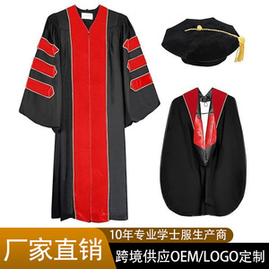 ชุดครุยสำเร็จการศึกษา Jing Zherui สำหรับผู้ใหญ่ แบบ unisex ผ้าทอเรียบ ชุดนักเรียน นำเข้าจากต่างประเทศ พร้อมป้ายและแท็ก - Product Image 4