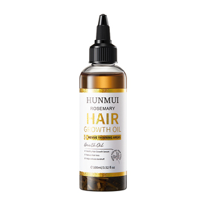 HUNMUI Aceite de Romero para el crecimiento del cabello, 100ml, aceite Natural para el crecimiento del cabello, cuidado del cuero cabelludo, revivir los folículos, antipérdida de cabello, OEM - Product Image 1