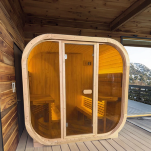 Cao cấp trà màu điện hơi nước phòng tắm hơi với tay cầm bằng gỗ và bảng điều khiển 4 người Công suất - Product Image 2