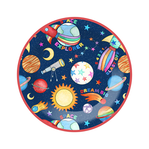 DAMAI - Juego de Vajilla Desechable con Temática Espacial para Fiestas Infantiles, Platos de Papel para Postres, Vasos, Servilletas, Kits para Fiestas de Cumpleaños - Product Image 4