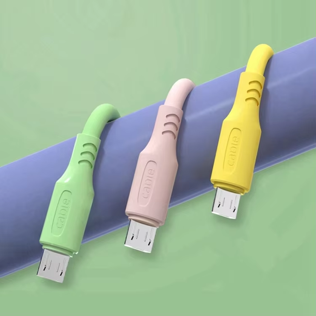 Liquid Soft Silicone USB Type C Cable 3A Micro USB Cable Android Phone USB C Fast Charge Mobile Data Cord