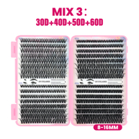 Buku Cluster Lashes Mega Volume 60D 80D Bulu Mata Tebal Dramatis Mengembang Individual Lash Clusters