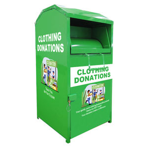 Papelera <span class=keywords><strong>de</strong></span> donación <span class=keywords><strong>de</strong></span> <span class=keywords><strong>ropa</strong></span> personalizada <span class=keywords><strong>de</strong></span> color, diseño personalizado, <span class=keywords><strong>ropa</strong></span> <span class=keywords><strong>de</strong></span> zapatos, lata <span class=keywords><strong>de</strong></span> reciclaje, contenedor usado <span class=keywords><strong>de</strong></span> <span class=keywords><strong>ropa</strong></span> - Product Image 2