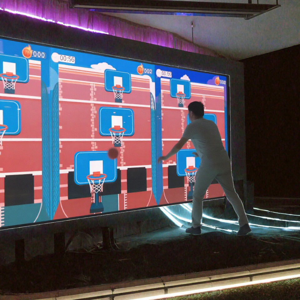 AR Sport Multiplayer Digital Simulation Interactive Wall Projection ...