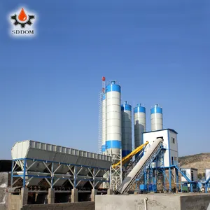 Concrete Mixers Batch Plant SDDOM Brand Big Capacity HZS50 Portable Mobile Concrete Batch Plant Rental With Concrete Mixer Concrete Batching Plant 180m3