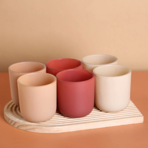 Wholesale Factory Produced Luxury Custom Empty <strong>Glass</strong> Candle <strong>Jars</strong> <strong>With</strong> <strong>Lid</strong> Custom Color Logo and Packaging - Product Image 1