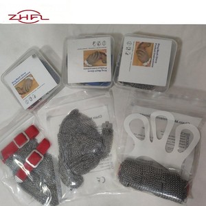 Gants de sécurité en acier inoxydable de qualité alimentaire, mailles métalliques bon marché, pour boucher, anti-coupure - Product Image 4