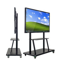 65 zoll Freistehende Beweglichen Mit Räder Lehrmittel Elektronische Touch Screen Monitor Tv Für Schule Klassenzimmer