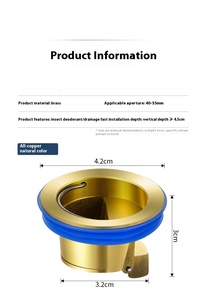 Siphon de sol universel moderne avec couvercle d'étanchéité interne, anti-parfum et anti-nuisibles, pour tuyau d'évacuation des toilettes, filtre de canalisation et anti-refoulement d'odeurs - Product Image 5