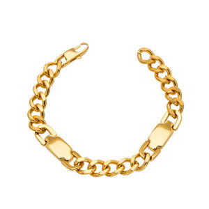 Waterproof Anti Tarnished 316L Stainless Steel Fashion <b>Men's</b> Bracelet & <b>Bangle</b> Engravable Blanks Cuban Link Bracelet For <b>Men</b> - Product Image 5