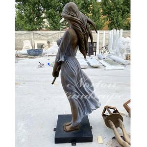 Estátua Escultural de Mulher em Bronze Fundido em Tamanho <span class=keywords><strong>Real</strong></span> para Jardim Moderno, Preço de Atacado Mais Barato - Product Image 5