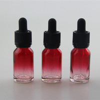 Flacon compte-gouttes en verre rouge de 30 ml de marque F&C de luxe en gros avec gravure acide pour sérum de soin de la peau et huile essentielle