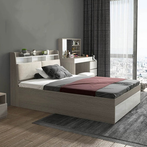 <span class=keywords><strong>Letto</strong></span> <span class=keywords><strong>Singolo</strong></span> in Legno <span class=keywords><strong>con</strong></span> Doppio Spazio di Stoccaggio e <span class=keywords><strong>Testiera</strong></span> <span class=keywords><strong>Libreria</strong></span>, <span class=keywords><strong>Letto</strong></span> a Piattaforma in Melamina di Alta Qualità per Camera da <span class=keywords><strong>Letto</strong></span> e Appartamento - Product Image 3