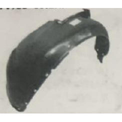 Doublure d'aile avant Skoda Octavia en plastique noir 1996-2000, pièce de rechange pour réparation - Product Image 2