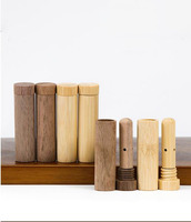 Inhalateur nasal en bambou naturel Bâton d'aromathérapie Inhalateur d'huile essentielle écologique Tube d'inhalateur de nez portable durable