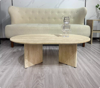 Hot Sale Home Marmor Esstisch Set 6-Sitzer Custom Size Möbel Dekoration Couch tisch Stein Oval Form Stein Esstisch
