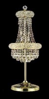 Prix de gros des lampes de table en cristal Lampe de table fantaisie Lampe de bureau en cristal chromé doré Lumières d'intérieur
