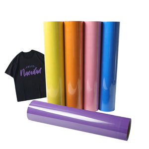 Film mat haute température découpé, <span class=keywords><strong>vinyle</strong></span> PU thermocollant, rouleaux de 12 pouces imprimés par gravure pour vêtements, Dorado, vente en gros - Product Image 1