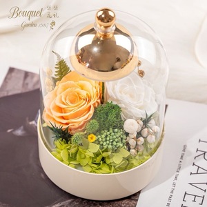 Lámpara de Mesa con Rosa Eterna Preservada, Luz Nocturna de Larga Duración (3-5 Años), Regalo para <span class=keywords><strong>el</strong></span> Día de San Valentín, Pascua, Día de la Madre - Product Image 4