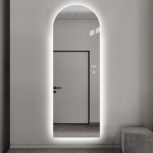 Espejo de tocador de longitud completa con luces LED, atenuador de forma arqueada, Interruptor táctil - Product Image 1