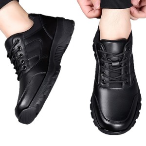 Chaussures Chunky pour Hommes à Bout Rond en Cuir PU, Lacets, Doublure en Maille Respirante, Semelle Extérieure en Caoutchouc, Semelle Intermédiaire en EVA – Chaussures Décontractées Tendance Automne - Product Image 5